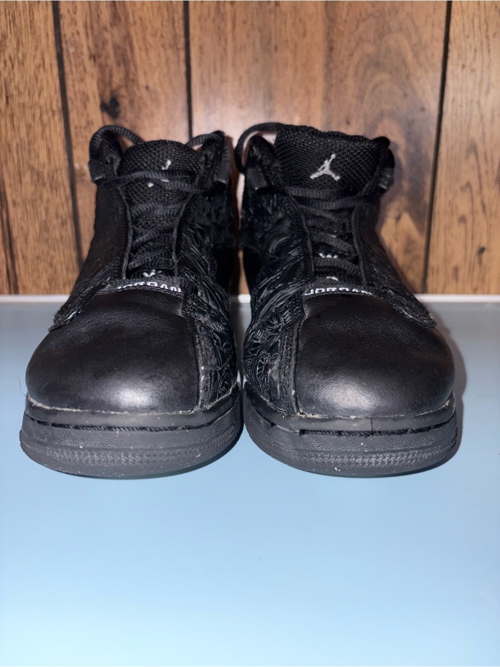 Jordan All-Black High-Top Sneakers - Picture 2 of 4